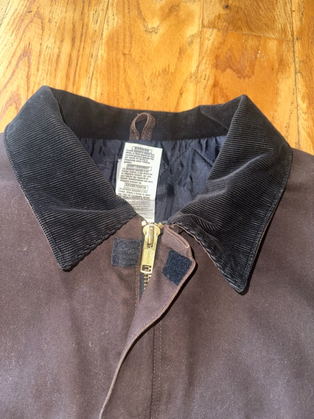Carhartt Men’s Brown Work Jacket - Insulated Canvas Coat Size 3XL C26 DKB - Picture 7 of 16